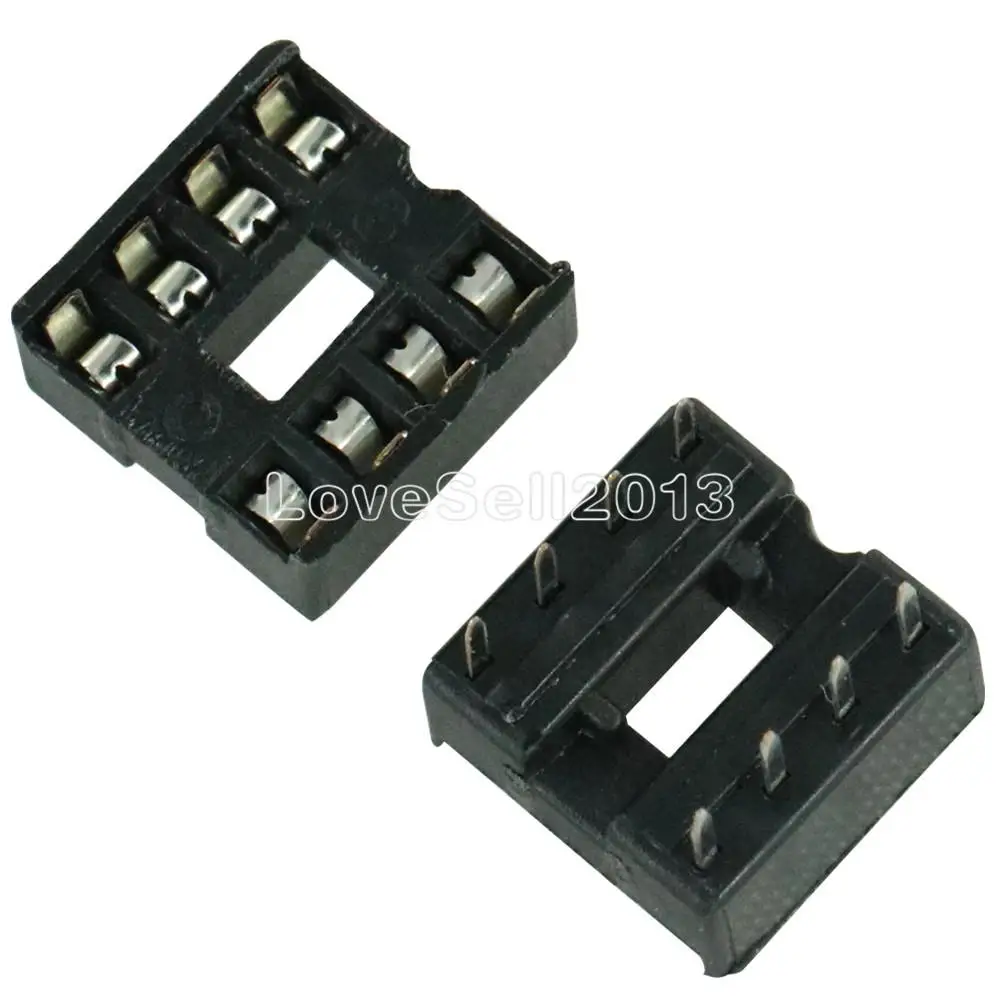 

10PCS NEW 8pin DIP IC Socket Adaptor Solder Type Socket Pitch Dual Wipe Contact