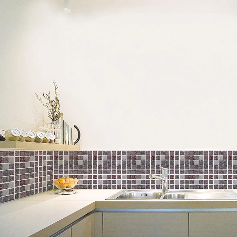 ПВХ мозаика Ванная комната Кухня 3D стикер для настенной плитки наклейки