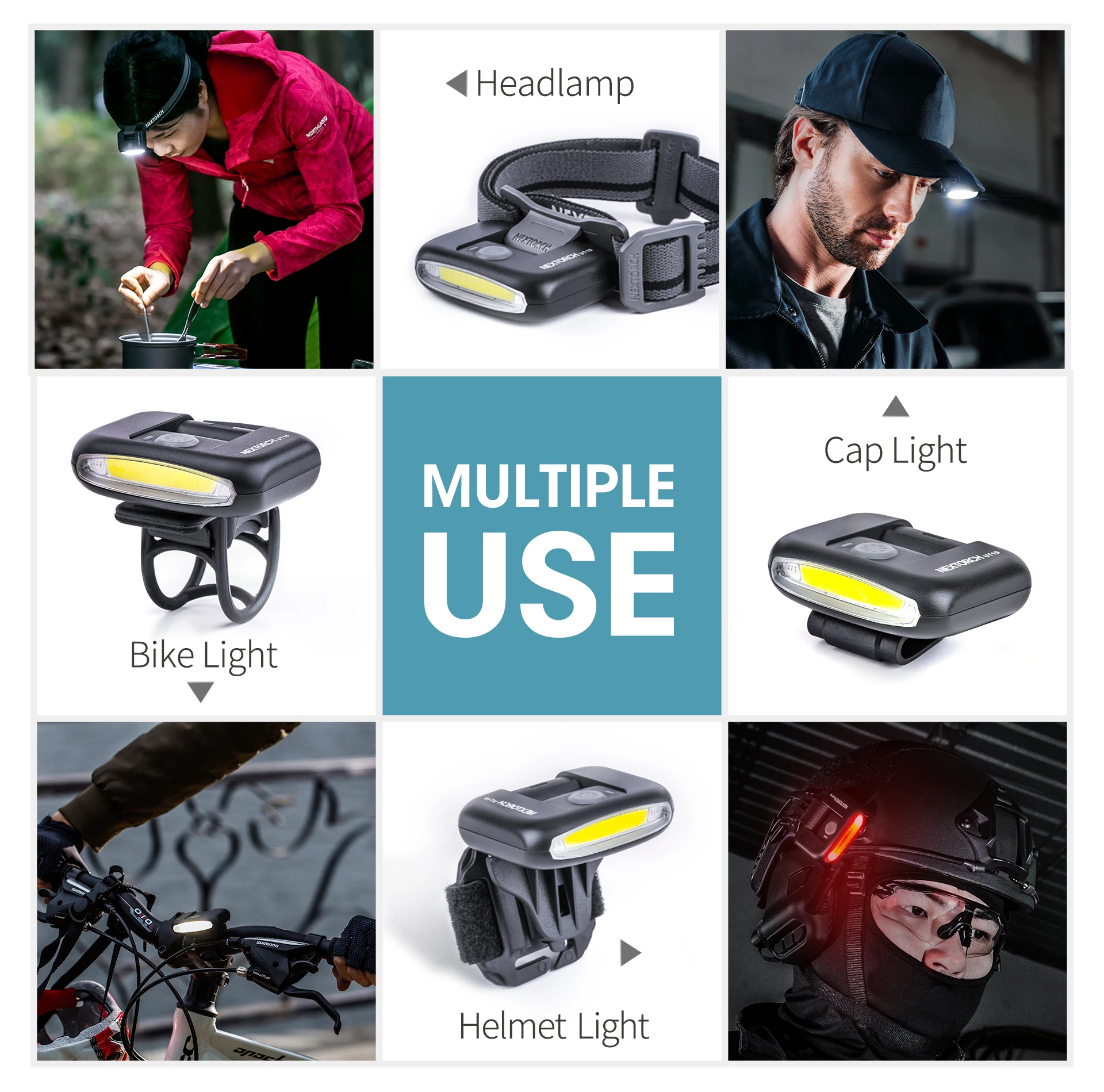 Многофункциональный легкий компактный светодиодный фонарь NEXTORCH 170 лм с зарядкой