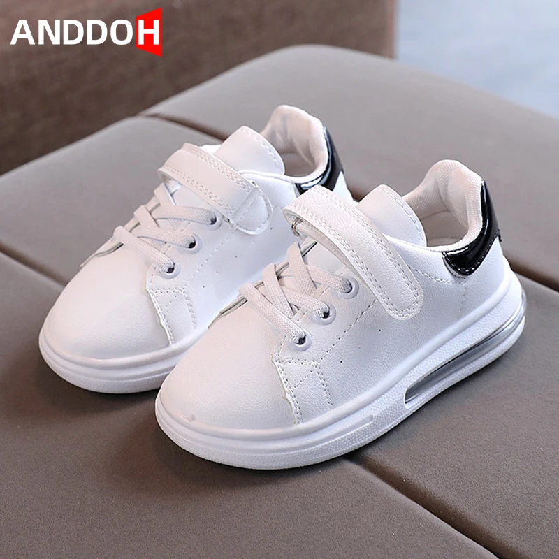 

Size 21-30 Children Air Cushion Shoes Boys Anti-slippery Sneakers Girls Hook Loop Casual Shoes Baby Wear-resistant Sneakers