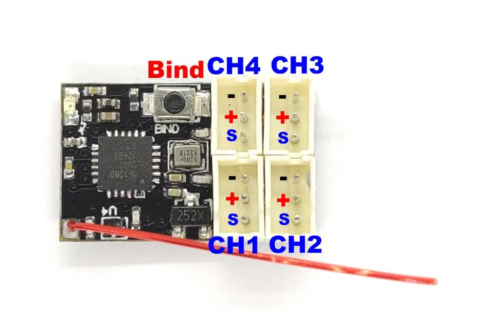 Dasmicro 2 4 GHz совместимый AFHDS3 Micro 4CH приемник для FLYSKY Noble NB4 DM Запчасти гоночных