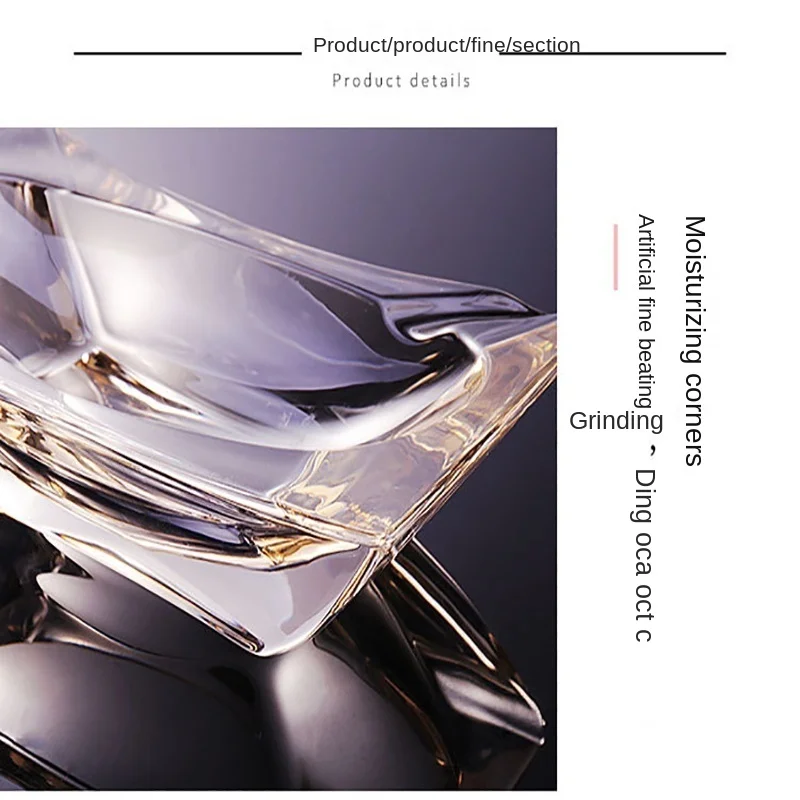 Модная креативная пепельница из хрустального стекла в европейском стиле