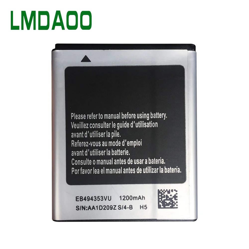 1200 мАч EB494353VU EB494353VA сменный литий-ионный аккумулятор для samsung Galaxy S Mini S5750/E S5570 S5250