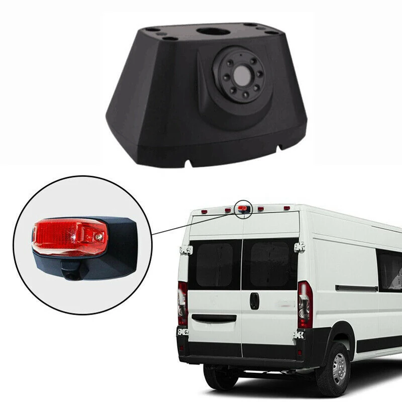 

3Rd Brake Light Backup Rear View Camera Reverse Cargo Van Camera for Dodge Ram Promaster 1500 2500 3500 2008-2016