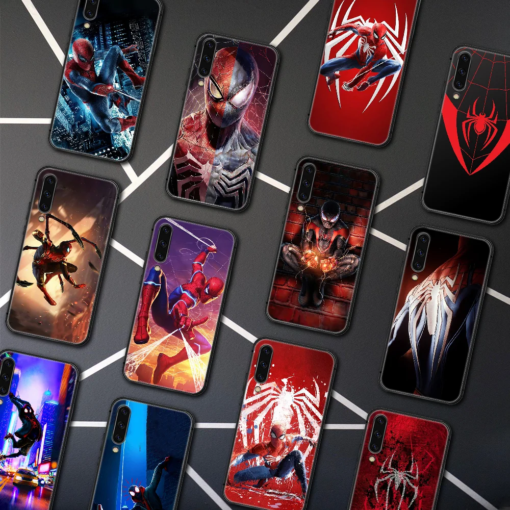 

Super Hero Spiders Man Phone Case Cover For Samsung Galaxy A7 9 8 10 20 20e 21 S 30 30S 31 41 50 50S 51 70 71 91 black Etui