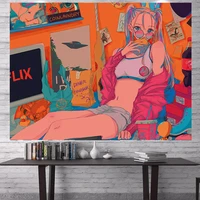 multi usage home decor tapestry kawaii anime room backdrop wall hanging cloth soft blanket bed sheet wall carpet window covering