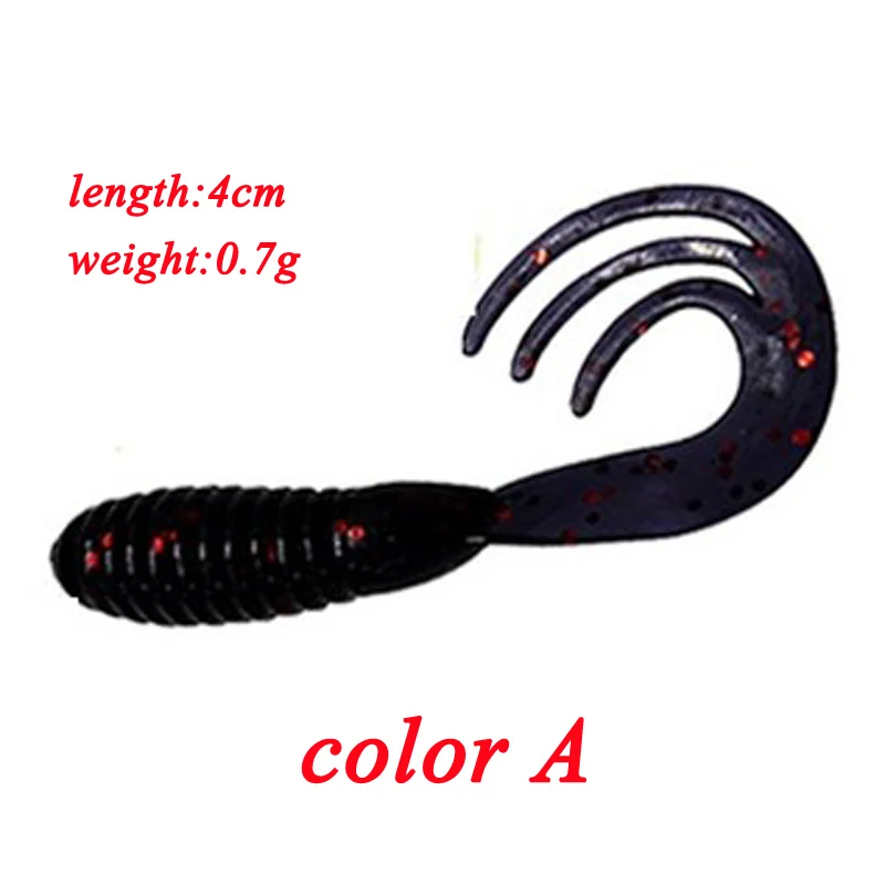 1/5 шт./лот Мягкая приманка с хвостом эльфа трезубцами 4 см 0 7 г Искусственные