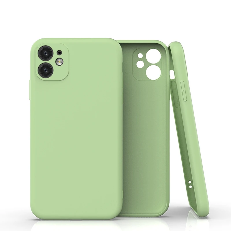

for iPhone 6 6S 7 8 X XS XR 11 12 Pro Max Mini Plain TPU Soft Phone Case Cover
