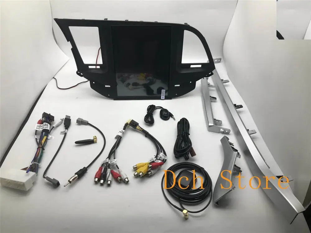 Автомобильный DVD плеер Tesla Style 10 4 дюйма Android 9 0 GPS навигация для Hyundai ELANTRA 2016 2017 2018 PX6