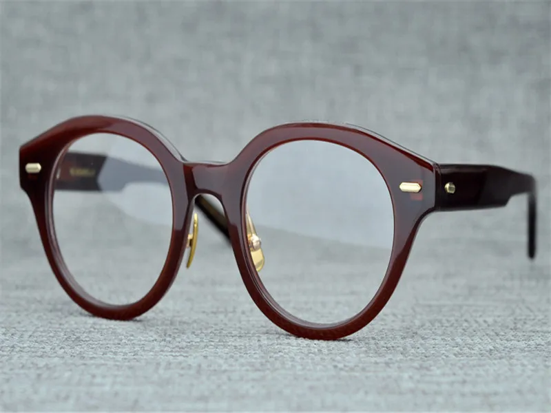 Высокое качество унисекс Винтаж ацетат полный обод близорукость очки оправа