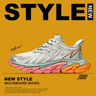 Мужские беговые кроссовки с высоким верхом, удобная спортивная обувь, модная Молодежная трендовая спортивная обувь для ходьбы, уличные массивные кроссовки для мужчин