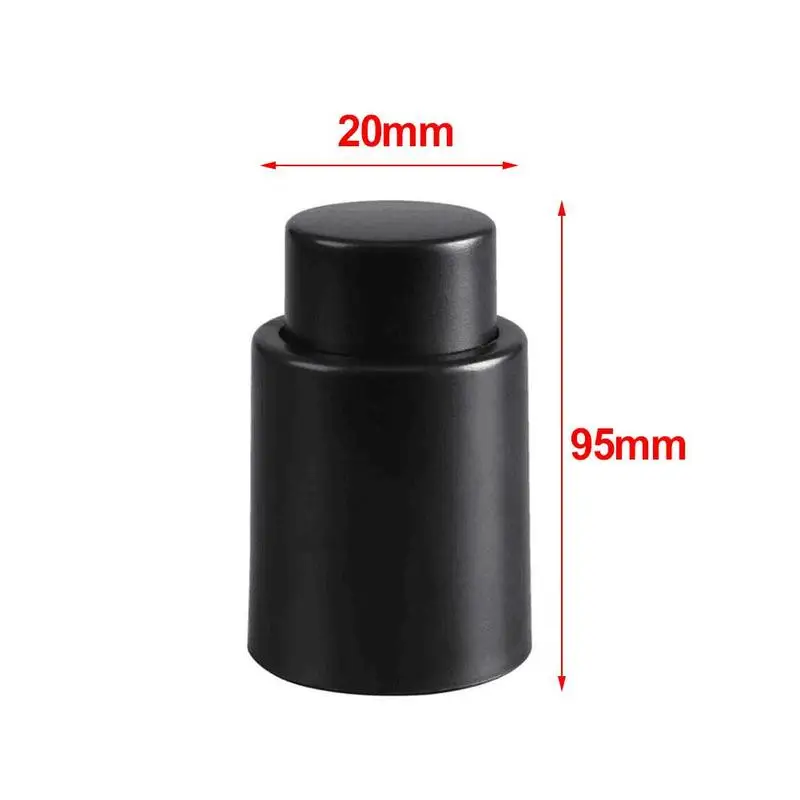 

1piece Household Black Wine Wine Vacuum Preservation Stopper Seal Bottle Bar Sealant Restaurant Tool Pump Kitchen Accessori J6I4