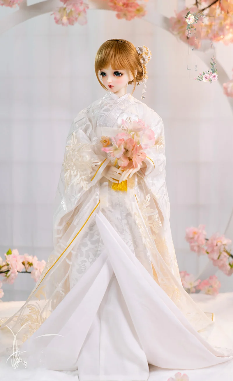 

1/4 1/3 BJD Clothes Japanese Ancient Costume Kimono Hanfu Outfit for BJD/SD MSD Girl ID72 80cm Strong Uncle Doll Accessories 183