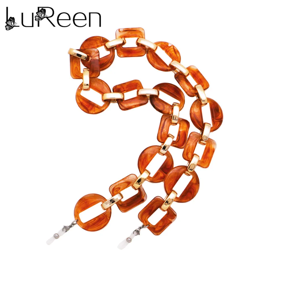 LuReen простое геометрическое ожерелье из бисера очки для чтения простой держатель Lanyards аксессуары для очков