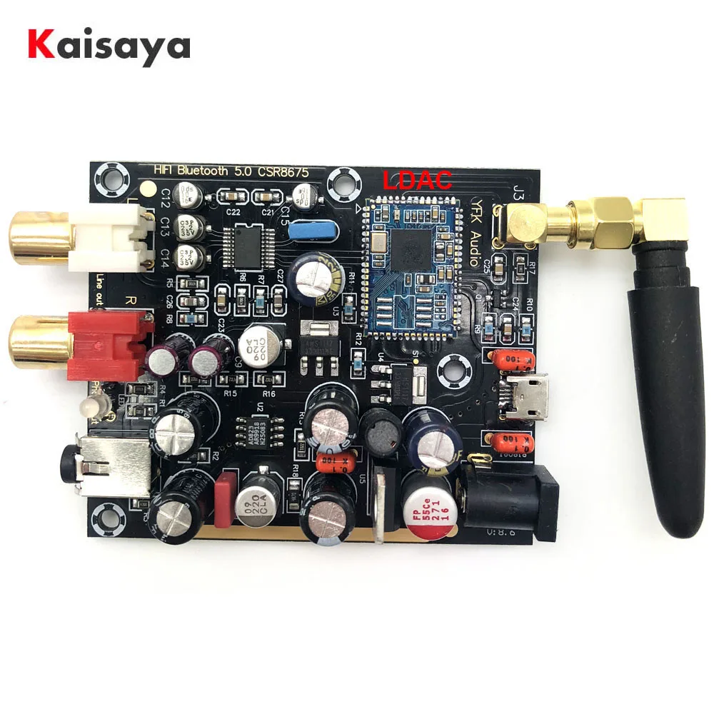 Последний CSR8675+ PCM5102A LDAC APTX HD Bluetooth 5,0 беспроводной приемник Поддержка 96K 24 бит с антенной T0942