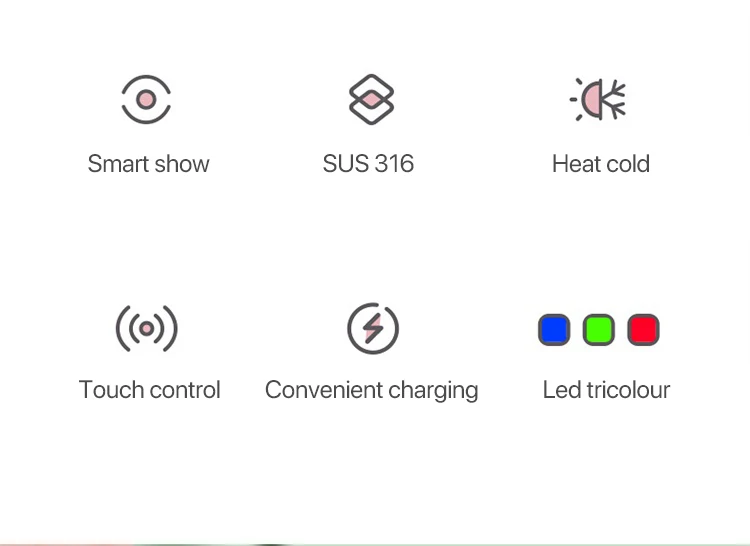 Умный термос из нержавеющей стали чашка для воды с дисплеем температуры