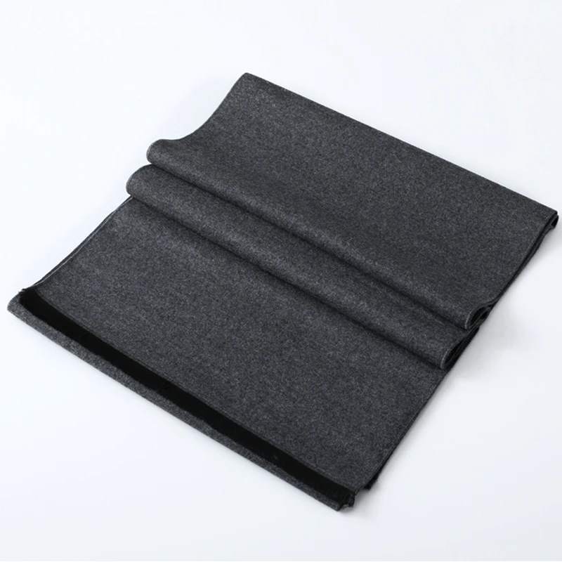 2020 зимние мягкие кашемировые шарфы мужские однотонные шелковые шерстяные