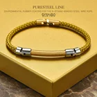 REAMOR Роскошная кисть сталь Позолота CNC структурные механические браслеты для мужчин и женщин уникальный браслет ювелирные изделия