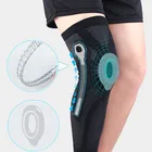 1 шт. тонкие удлиненные спортивные наколенники, Силиконовая накладка, пружинный наколенник, протектор коленника, фиксатор коленного сустава для бега, баскетбола, компрессионная поддержка колена