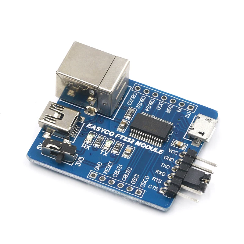 FT232RL 3 в 1 USB к модулю последовательного порта Type B / MINI Micro интерфейс UART для Arduino |