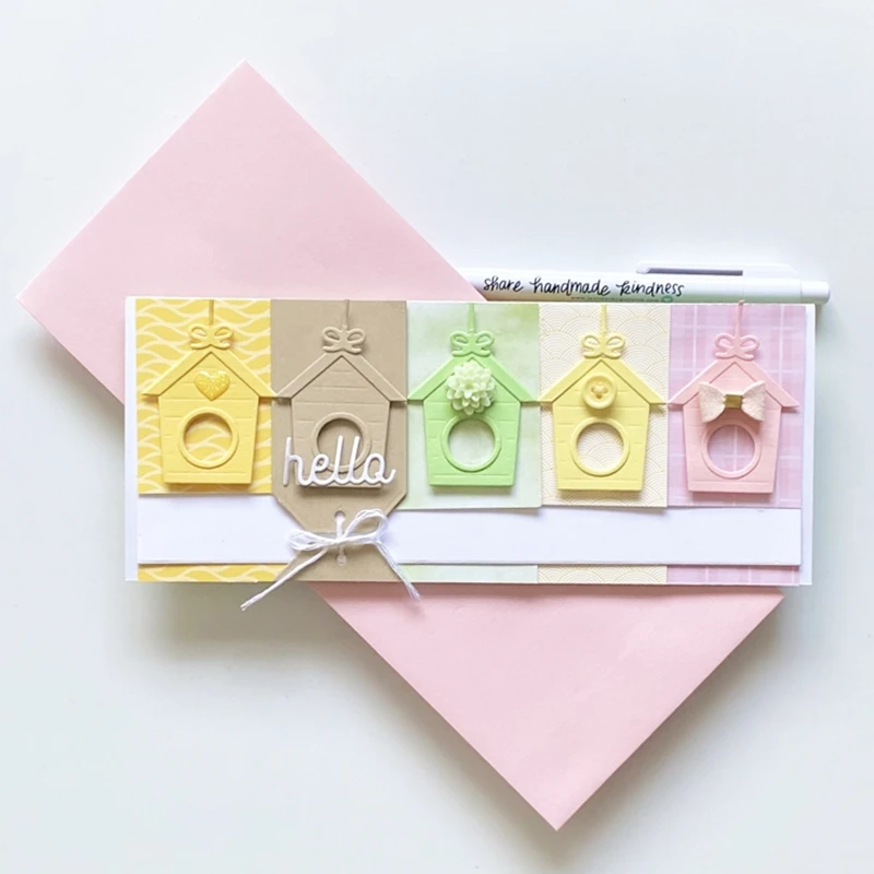 

Thank You Hello Cutting Dies Scrapbook Dariy Decoration Stencil Embossing Template DIY Greeting Card Handmade