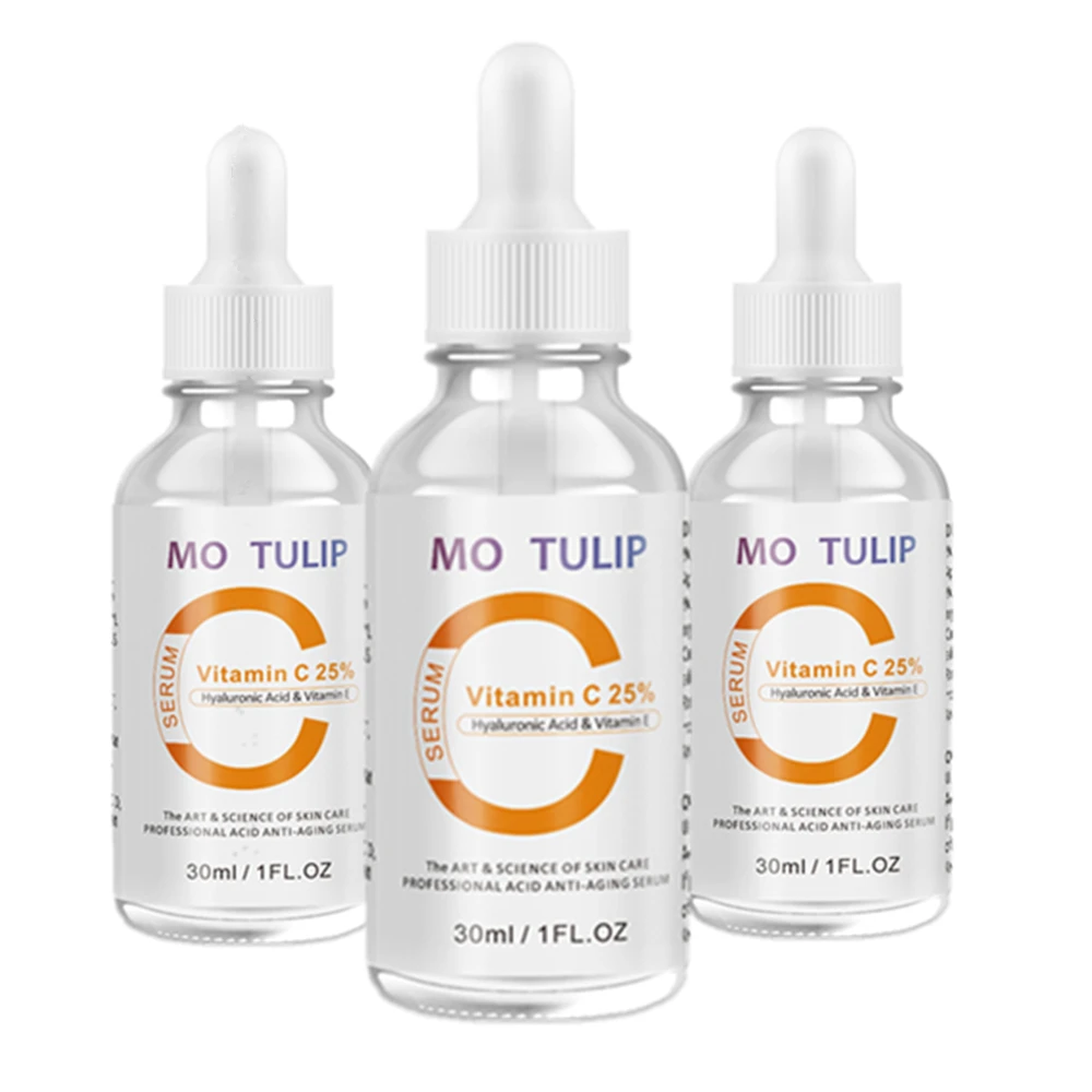 

MO TULIP 30ML 25% Vitamin C Serum Whitening and Anti-Aging Removing Spots and Freckle Anti Wrinkles Moisturizing Facial Tools