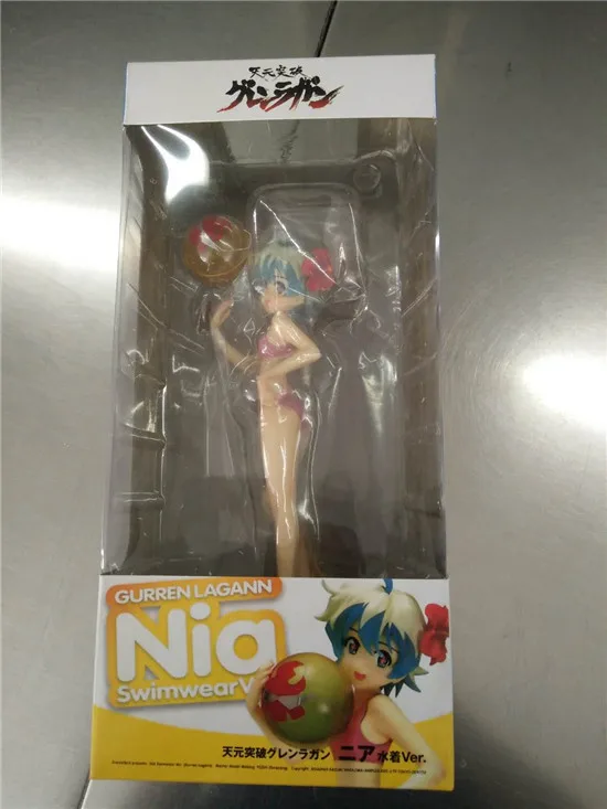 17 см аниме Tengen Toppa Gurren Lagann короткие волосы Nia розовый купальник бикини Ver.