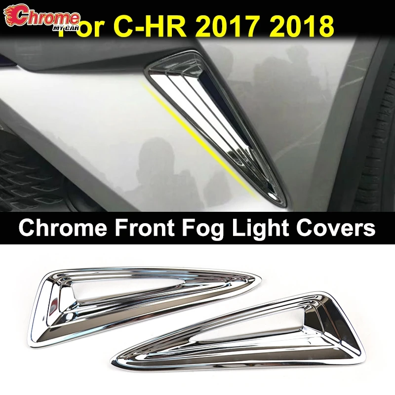 Для Toyota C HR ЧР 2017 2018 2019 хромированный передние противотуманные фары светильник