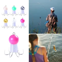 50 discounts hot 6pcs 52g squid hooks 6 claw luminous metal boxed mullet tackle fishing squid hook hard fake bait for fishing
