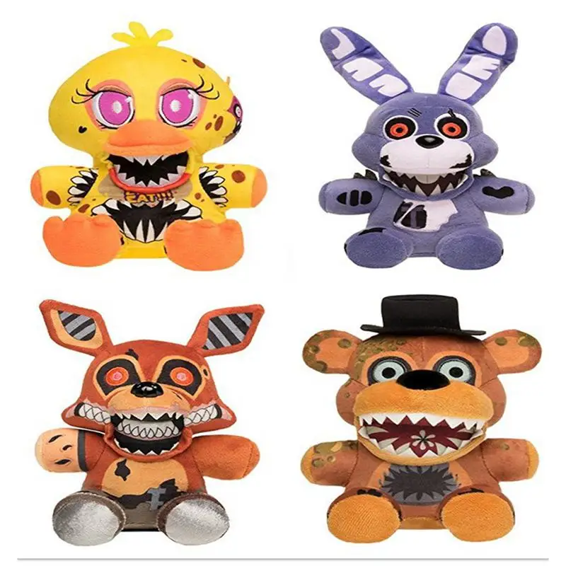 4 шт. 2020 Fnaf Five Nights at Freddy's twised Ones Chica Freddy Bonnie Foxy коллекционная фигурка разноцветная