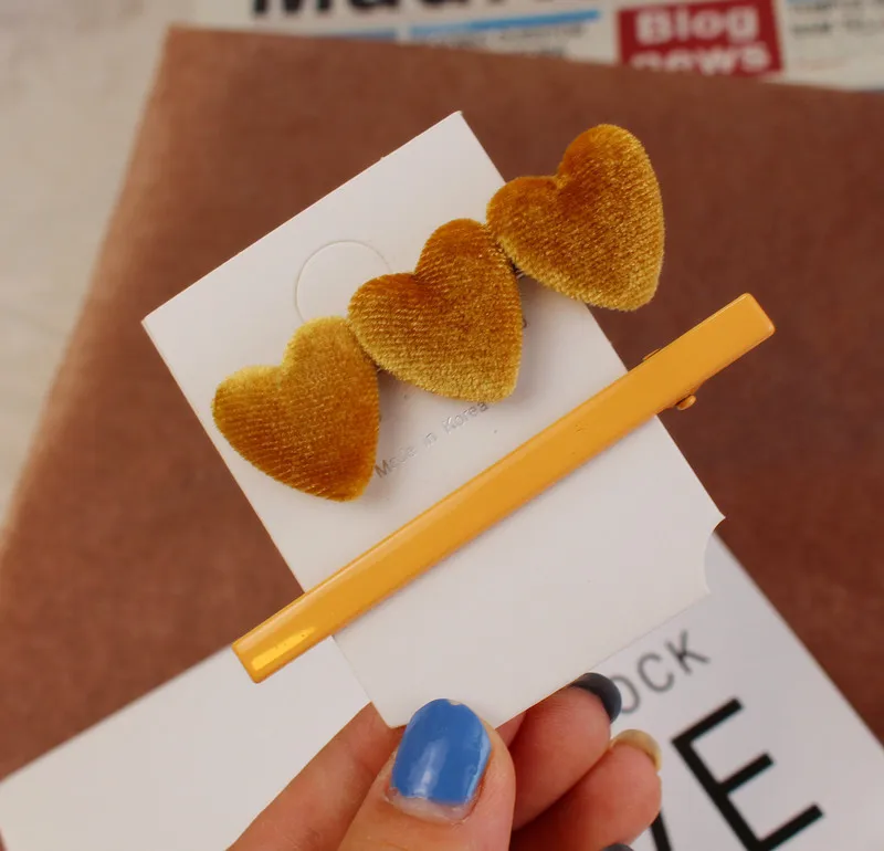 2 шт./компл. для маленьких девочек Милая любовь Форма шпилька волос Аксессуары