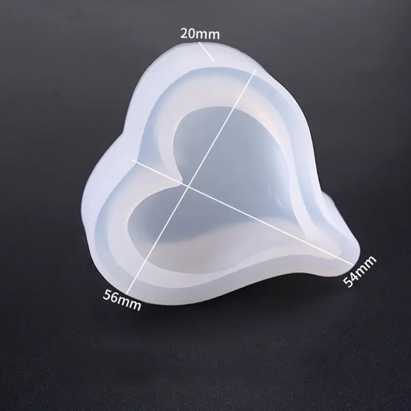 Силиконовая форма в форме сердца для изготовления ювелирных изделий формы