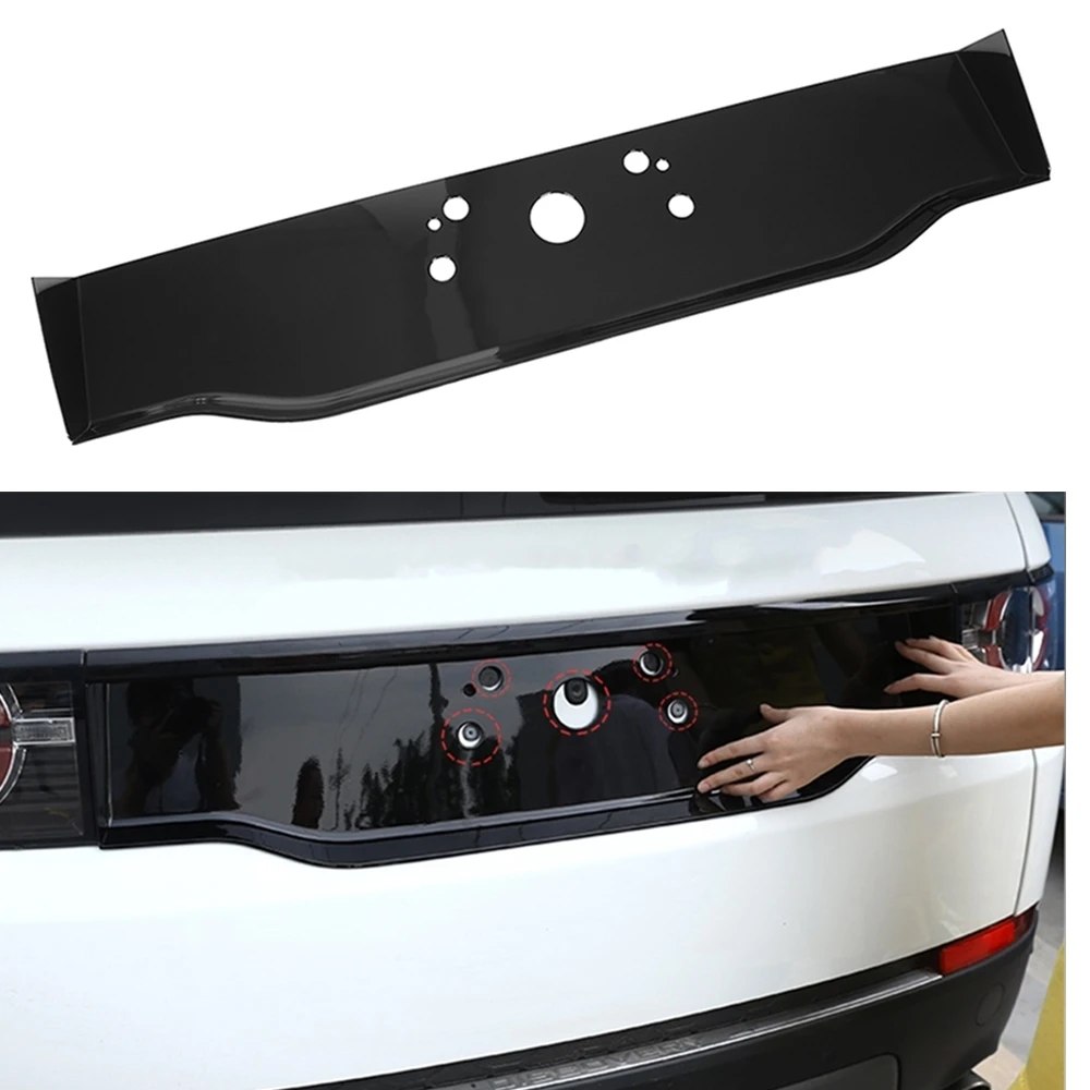 

For Land Rover Discovery Sport 2015-2020 Black Rear License Plate Cover Trunk Lift Gate Number Guard Panel Base Holder Molding