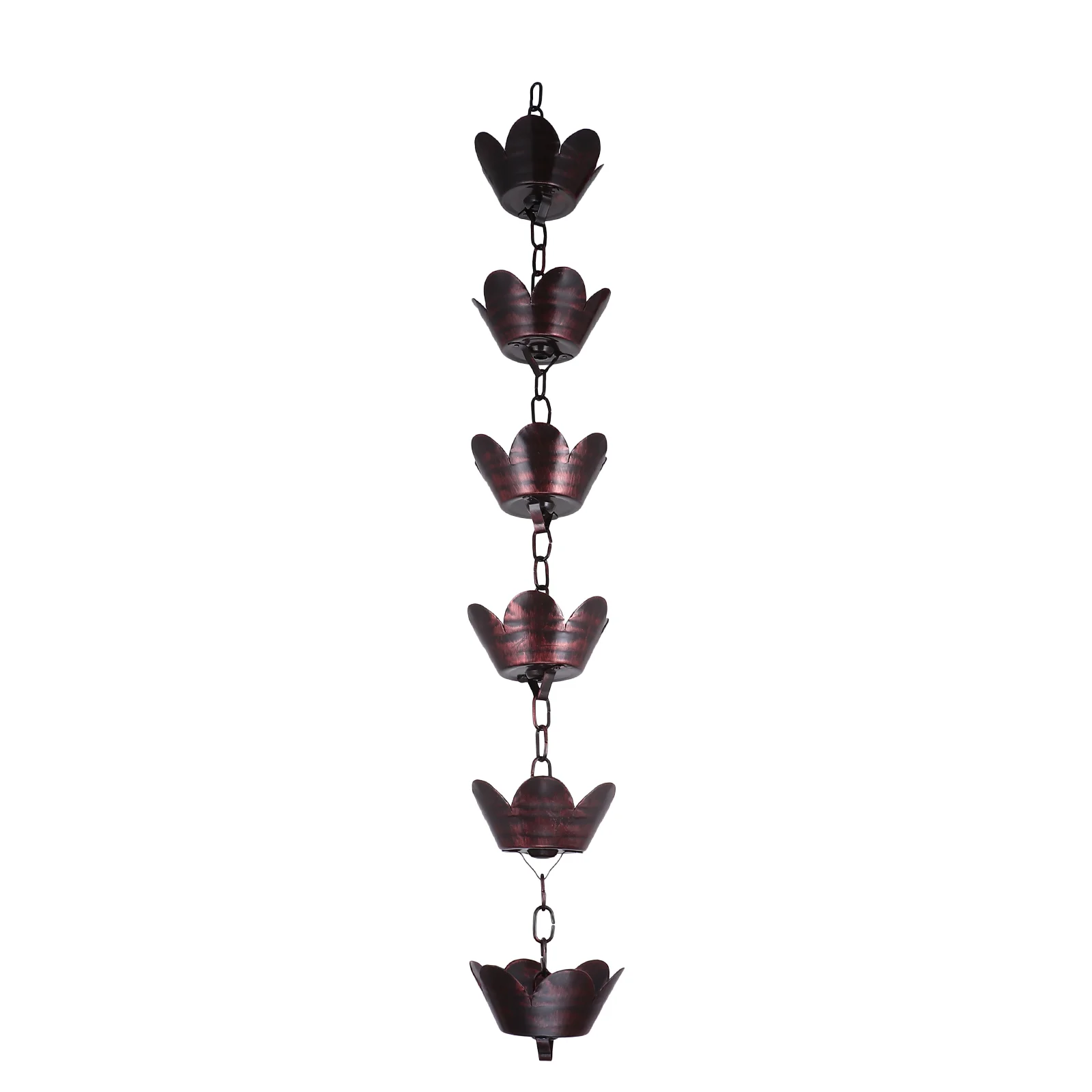 

1m Metal Rain Chain Petal Shape Chimes and Cups Rain Catcher for Gutter