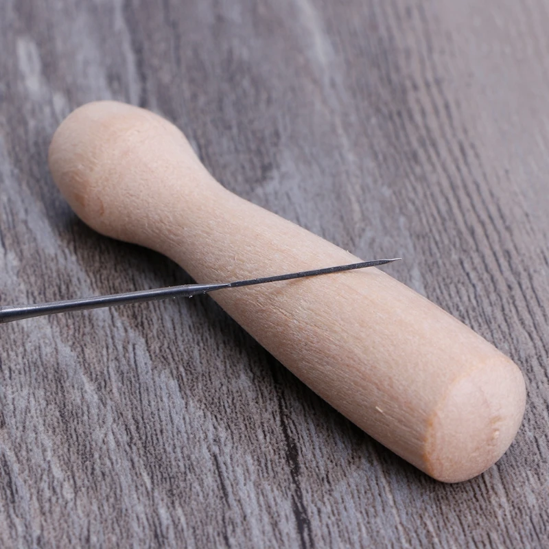 

Felting Needle Wooden Handle Holder DIY Tool For Creativ Craft 95AA