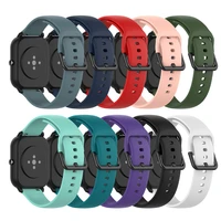 20mm soft silicone sport strap band for xiaomi huami amazfit gts bip pace lite smart watch replacement bracelet rubber watchband