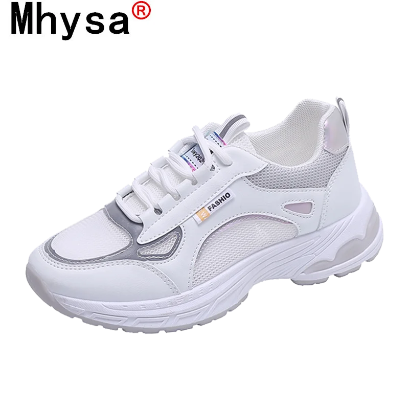 

Women Chunky Sneakers 2021 Fashion Platform Shoes Lace Up Breathable Mesh Women Vulcanize Shoes Dad Shoes Zapatillas Mujer