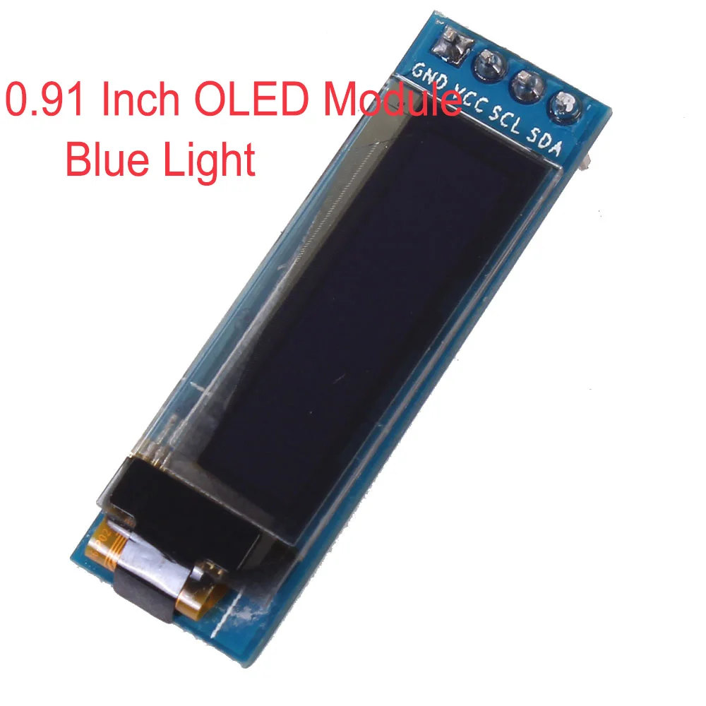 0.91 LED Module Blue OLED Дисплей модуль Экран I2C IIC Серийный модуль для Arduino 0,49/0,66/0,86/0,91 дюймов AVR STM32 - Цвет: 0.91 LED Module Blue
