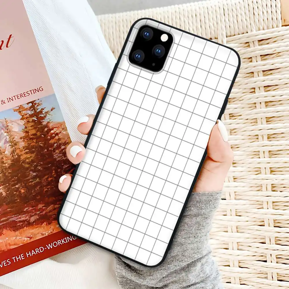Trend Black And White Grid Mobile Telephone Cover For Huawei Honor 20 10 9 Lite 7A 9X 8x 8 S 20s 30 PRO PLAY Case | Мобильные
