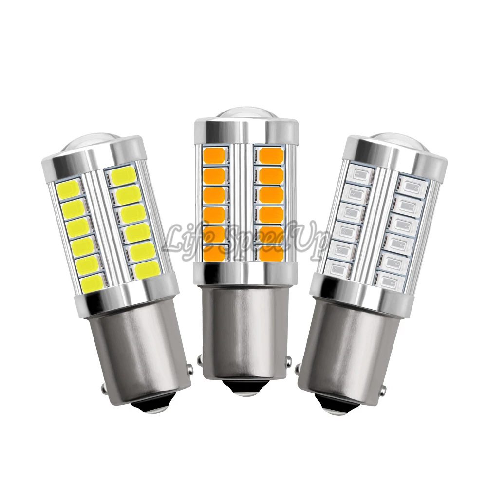 10 шт. 1156 BA15S 33 светодиодный 5630 SMD Автомобильные габаритные огни тормозные авто