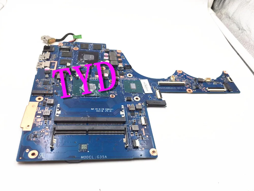 

Высококачественная материнская плата для ноутбука HP 15-AX 15-AX023DX 15-bc015tx 856678-601 DAG35AMB8E0 W/ 960M 4 Гб i7-6700HQ 100% ТЕСТ ОК