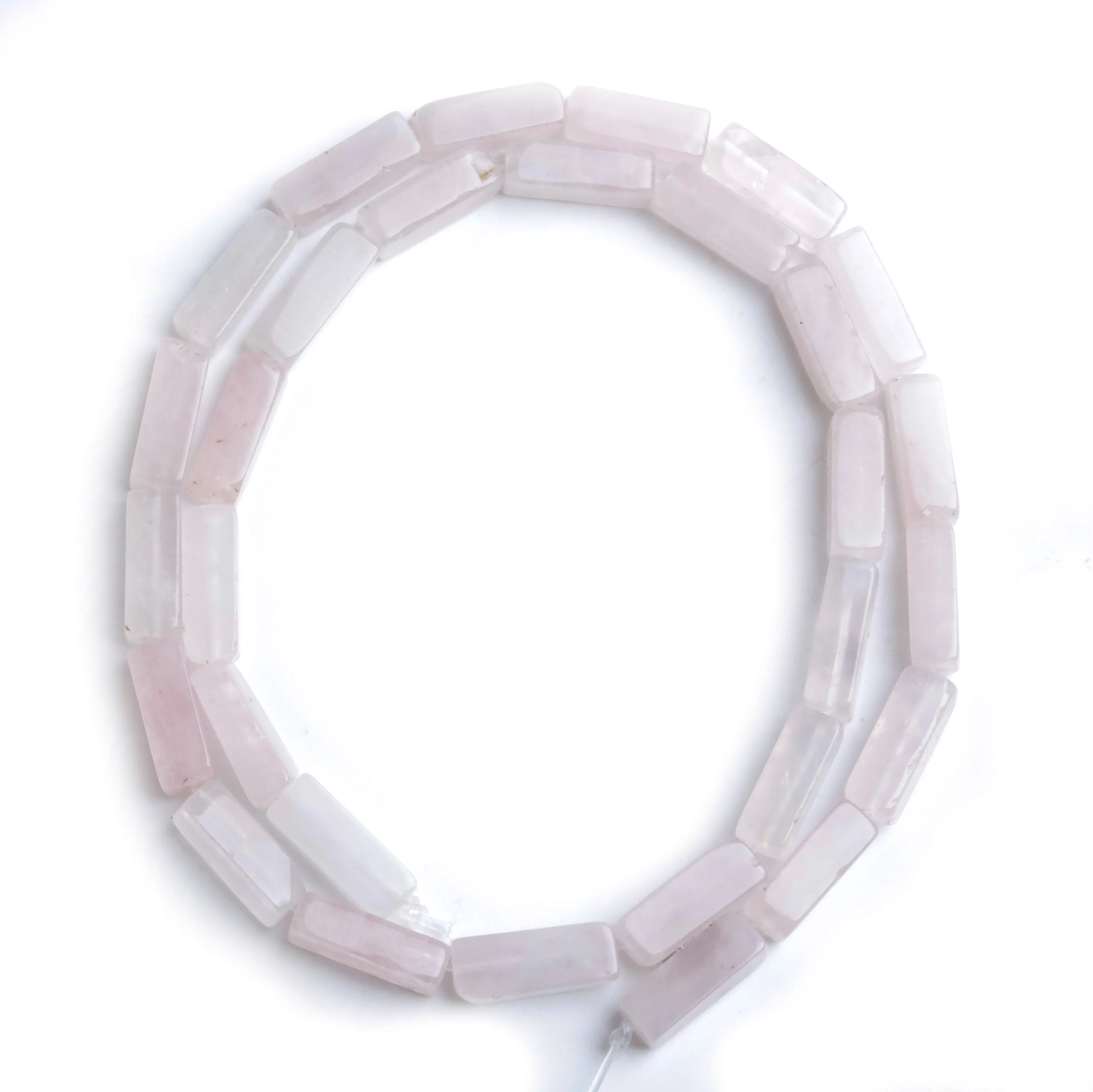 

Natural Stone 4x13mm Pink Crystal Rectangular Column Rectangular Square Loosely Spaced Bead Separator Bead DIY Necklace Bracelet