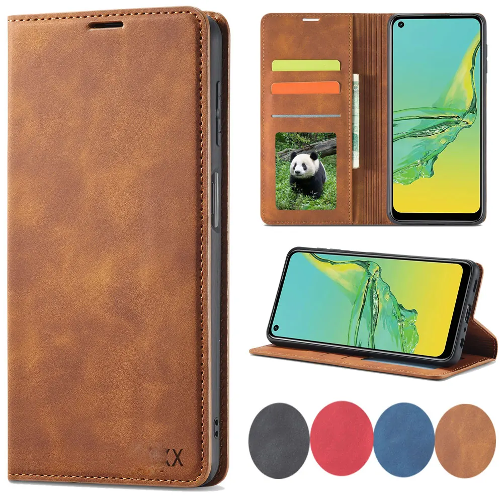 Best حافظة جلدية فاخرة لطيفة لهاتف سامسونج A52 محفظة قلابة لهاتف جالاكسي A72 A52 5G حافظة بطاقات قوية مغناطيسية للهاتف Fundas