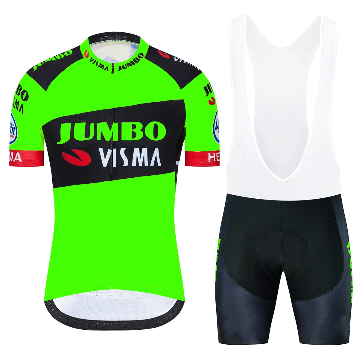 Велосипеды Джерси 2020 JUMBO VISMA короткий рукав трикотаж для велосипедистов 19D Шорты