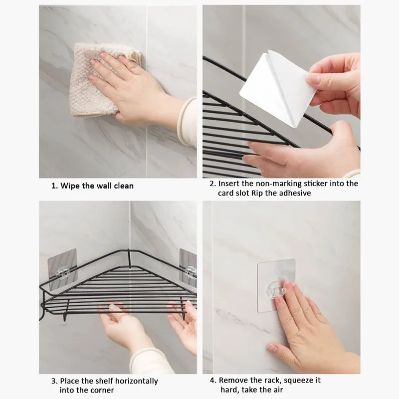 Аксессуары для ванной угловая полка аксессуары кованая железная стойка хранения