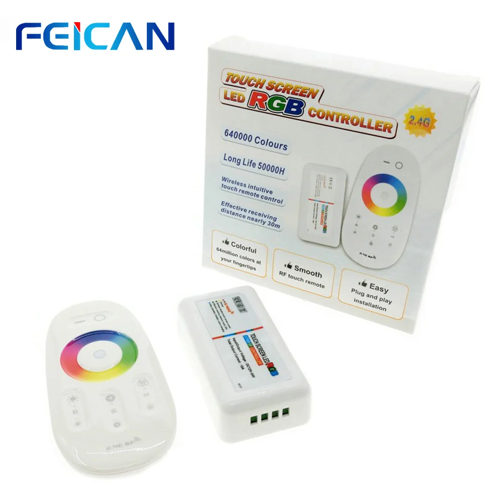 DC12 24V 2 4G RGB группа Wifi светодиодный контроллер Сенсорная панель RF пульт