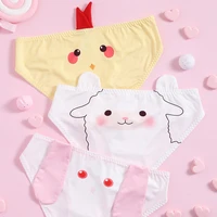 kawaii cartoon animals underwear panties rabbit chick sheep 3d ear cute lolita girls lingerie intimate briefs japan cosplay gift