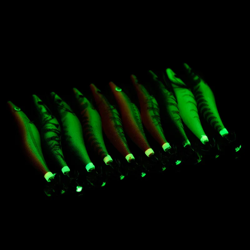 Имитация рыбалки флуоресцентная деревянная креветка Морская рыбалка