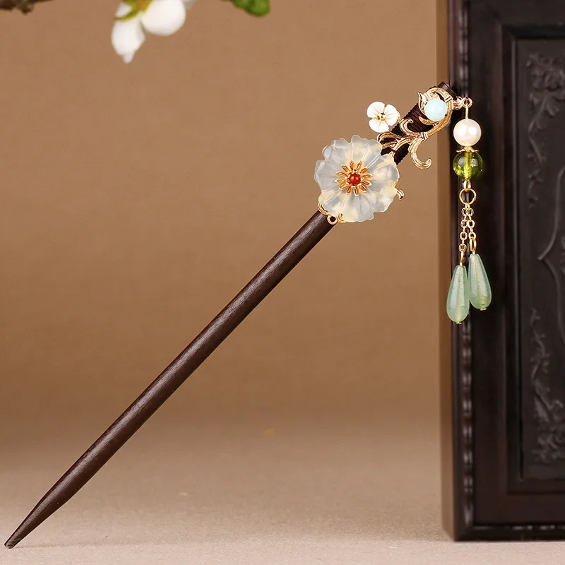 Заколка для волос ручной работы в старинном стиле Xiuyu с кисточками и ступенчатыми