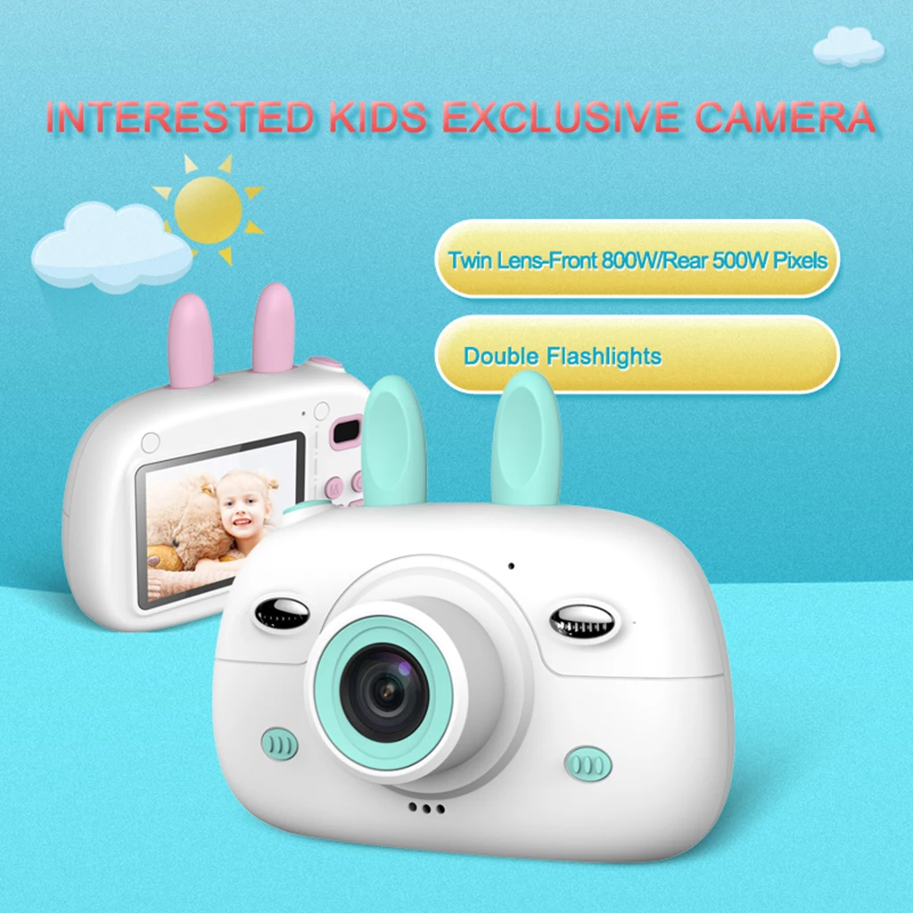 

Children Cartoon Digital Camera 2.4" LCD HD Mini Camera Camcorder Recorder